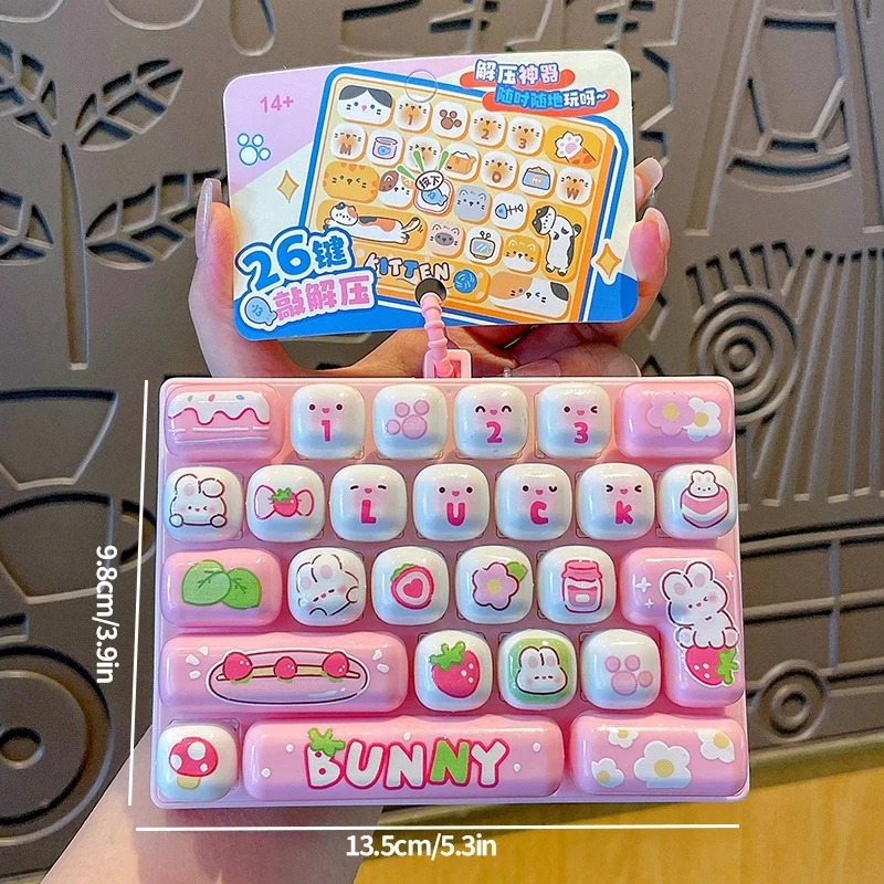 Wedding Yes - 26-Grid Anti-Stress Keyboard Keycap Clicker with