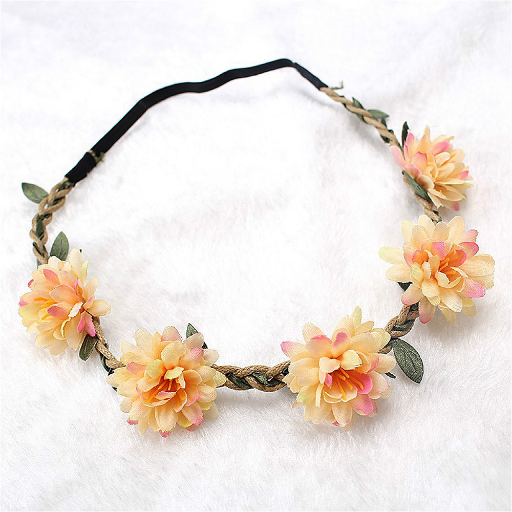 Wedding Supply List - Women Wedding Flower Headband Girls Boho