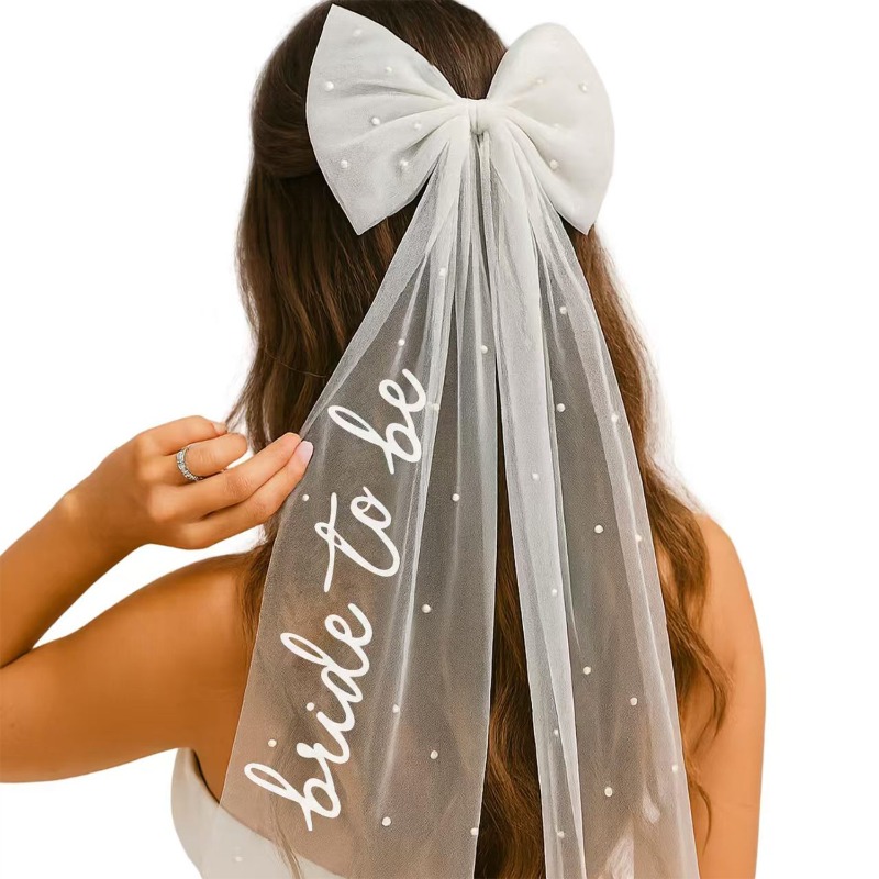 Wedding Supply List - Bride To Be Bow Veil -