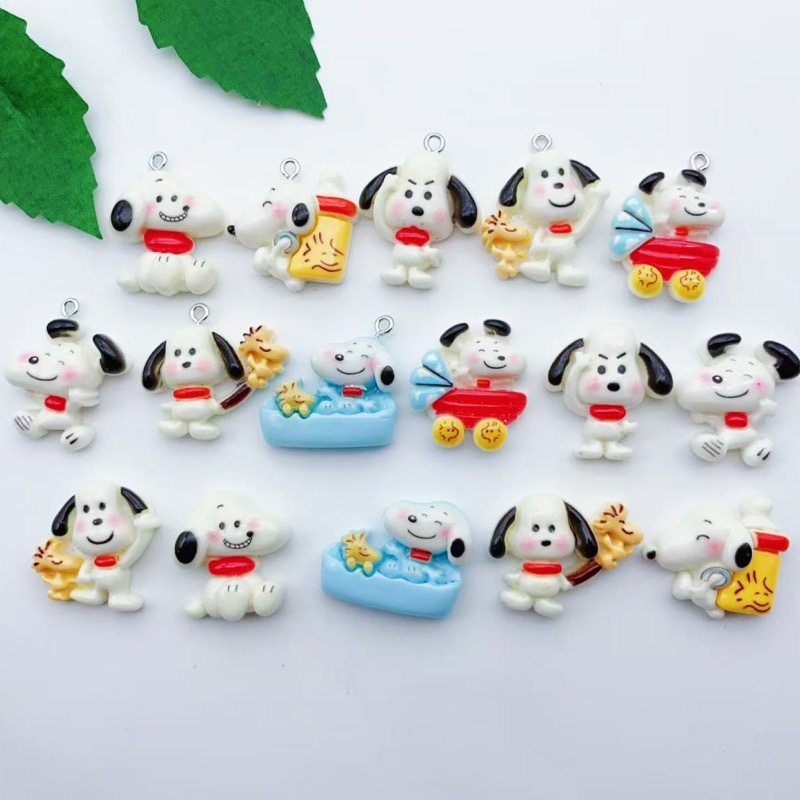 Wedding Yes - 12pcs resin cartoon dog pendant, DIY