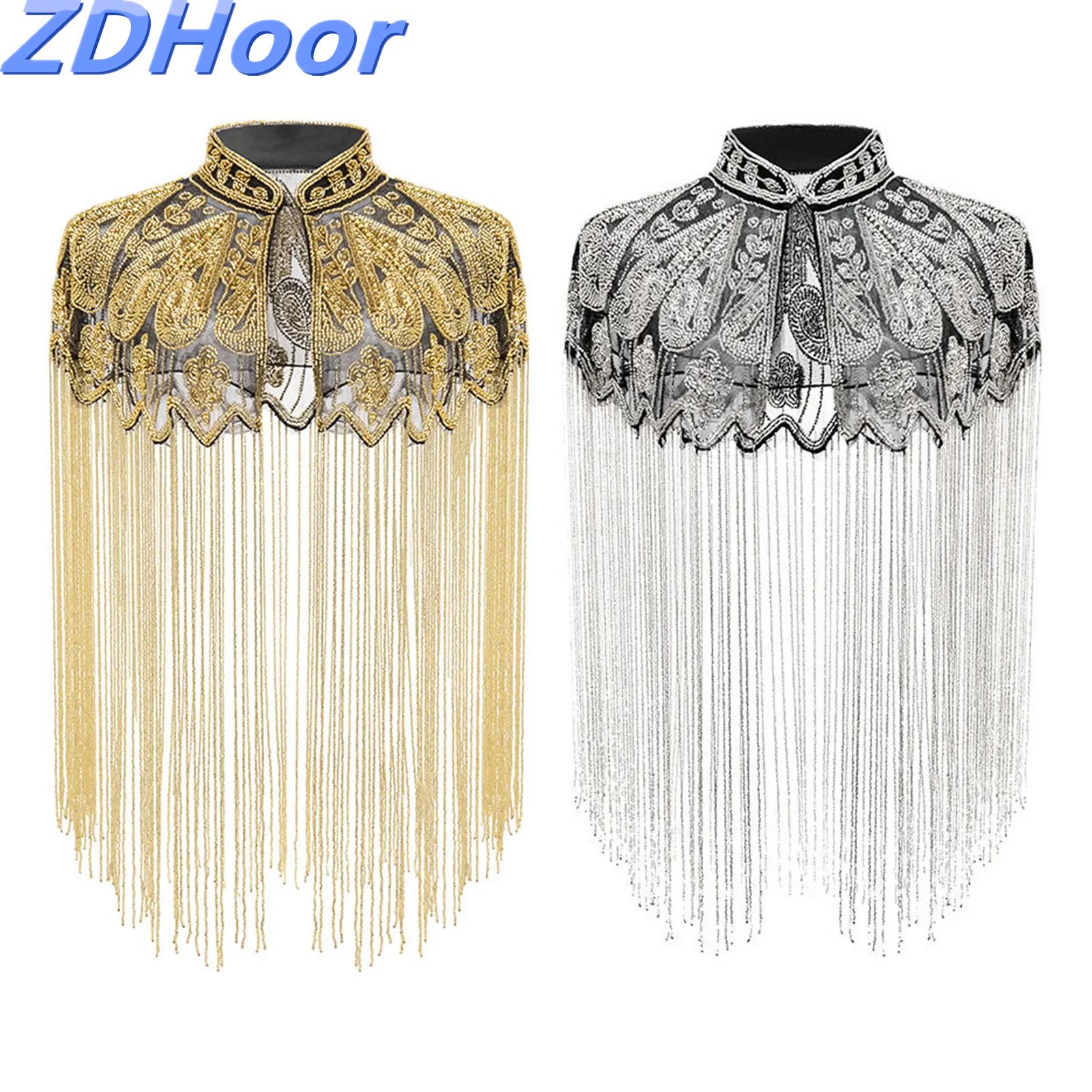 Wedding Dress Supply - Sequins Beaded Evening Cape Women Fringed
