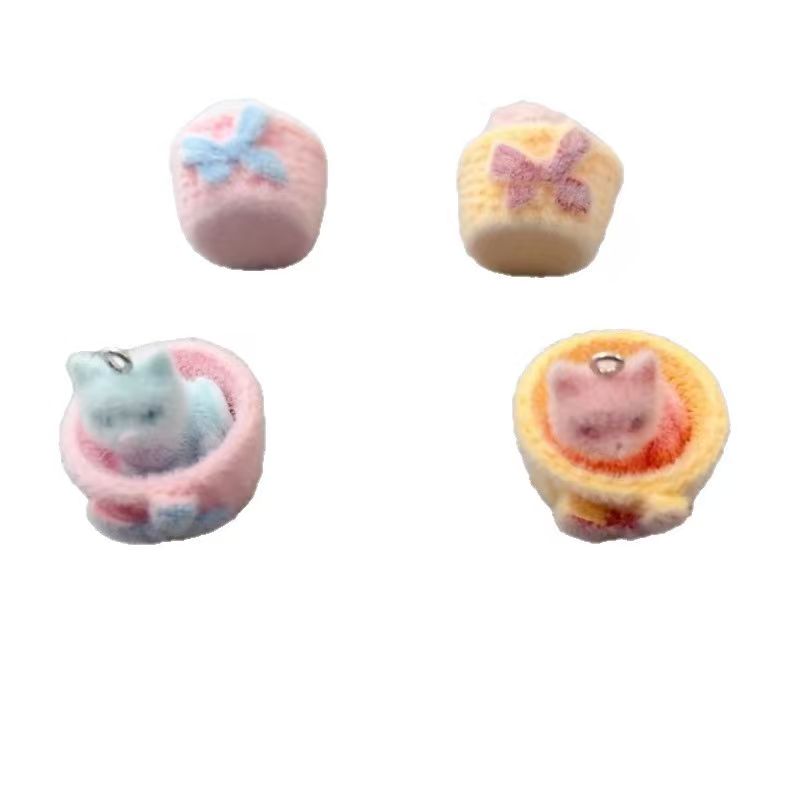 4pcs 3D plush resin cat pendan - Wedding Yes recension och pris