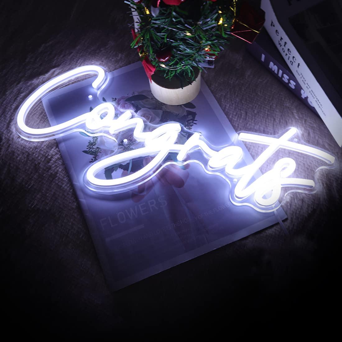 Congrats Neon Sign USB Dimmabl - Wedding Led recension och pris