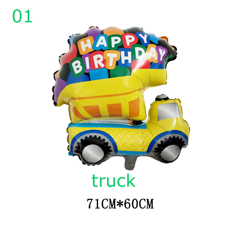 1PC Cartoon Car Balloons Fire  - Wedding Qq recension och pris