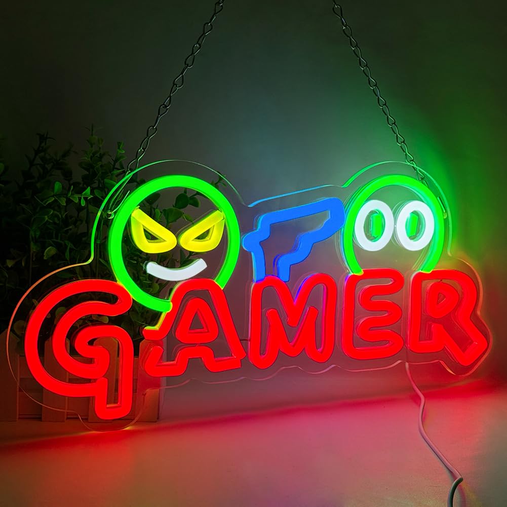 Gamer Neon Sign LED Wall Light - Wedding Led recension och pris