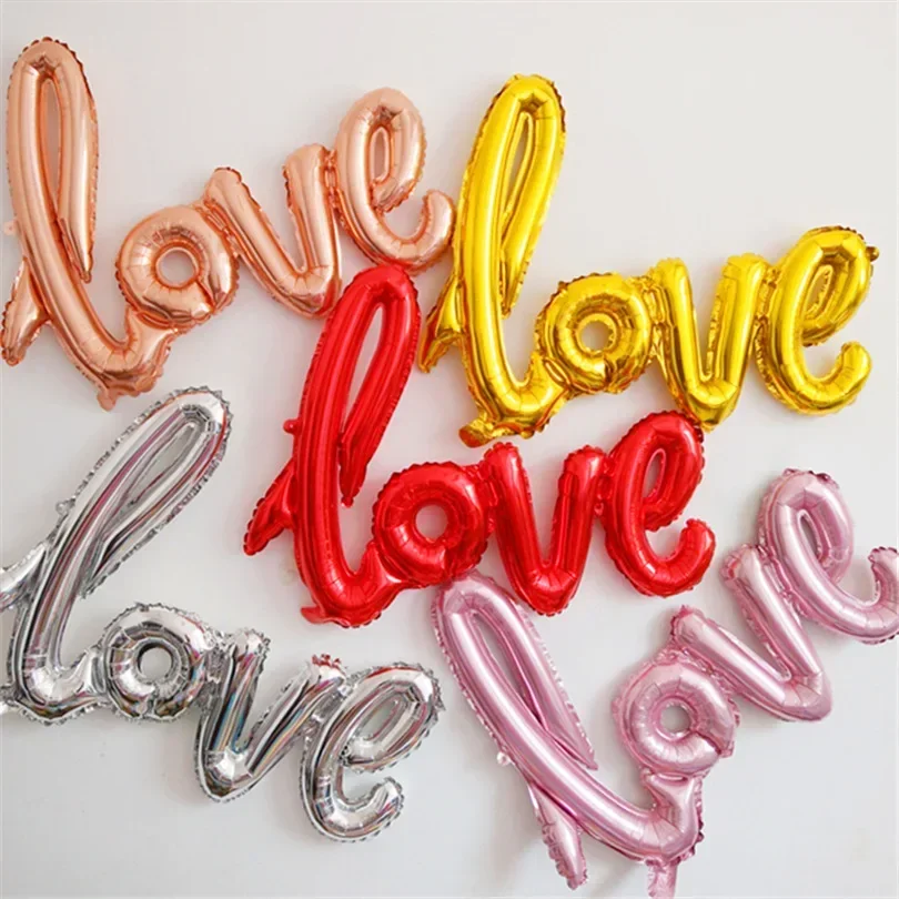 1pc Small Love Letter Foil Bal - Wedding Qq recension och pris