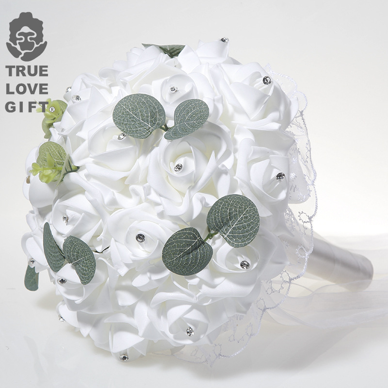 1 Pcs Wedding Hand Bouquet Bri - Wedding Ceremony Supply recension och pris