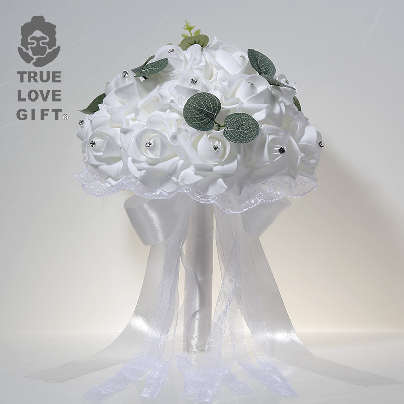 1 Pcs Wedding Hand Bouquet Bri - Wedding Ceremony Supply recension och pris