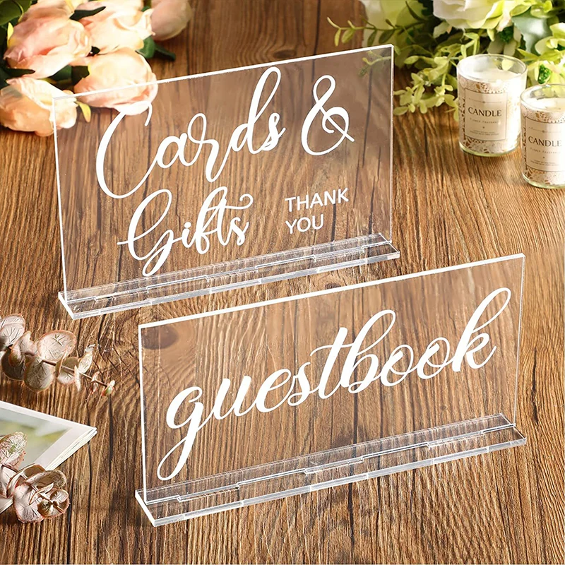 YOMDID 2pcs Rustic Acrylic Wed - Wedding Ceremony Supply recension och pris