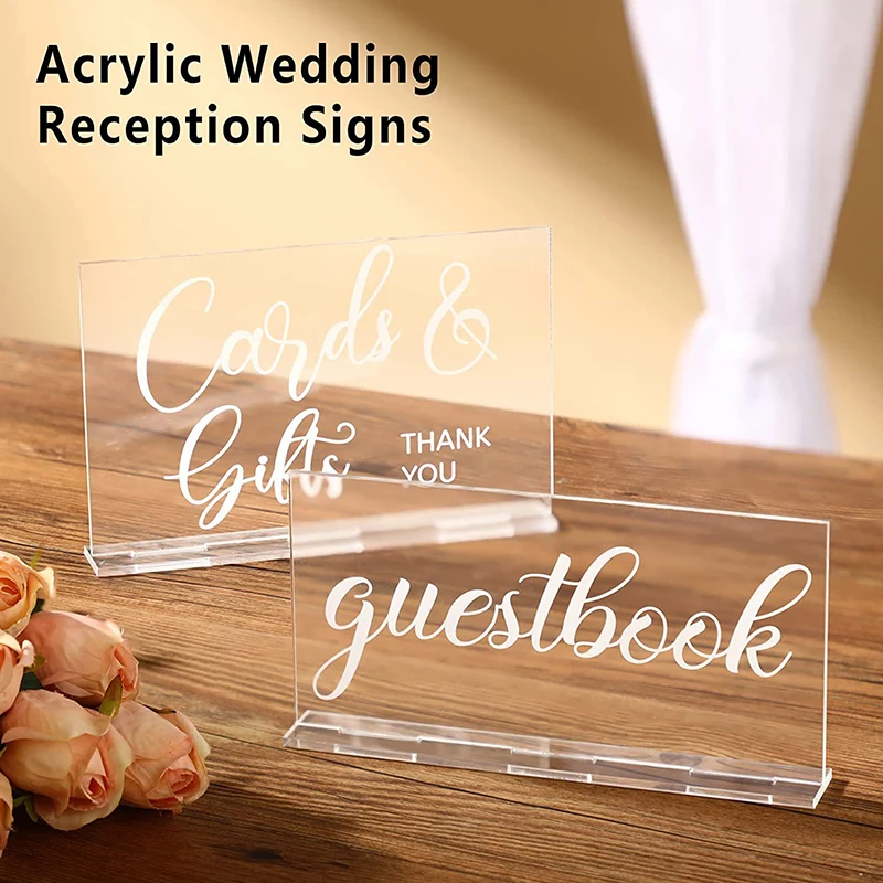 YOMDID 2pcs Rustic Acrylic Wed - Wedding Ceremony Supply recension och pris