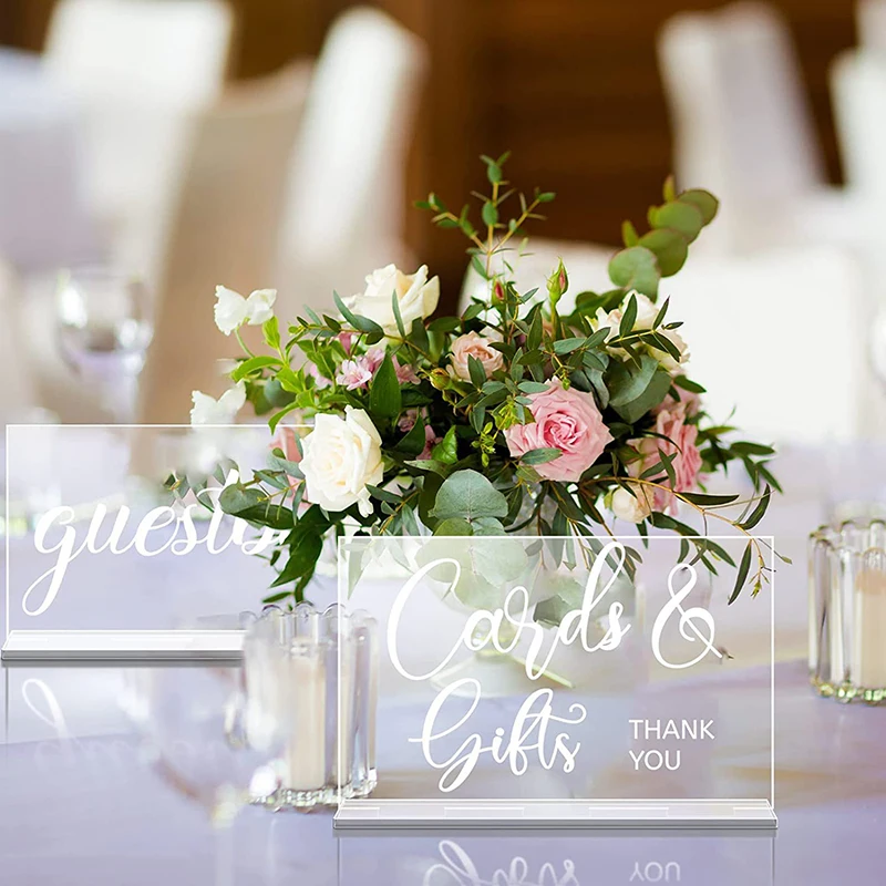 YOMDID 2pcs Rustic Acrylic Wed - Wedding Ceremony Supply recension och pris