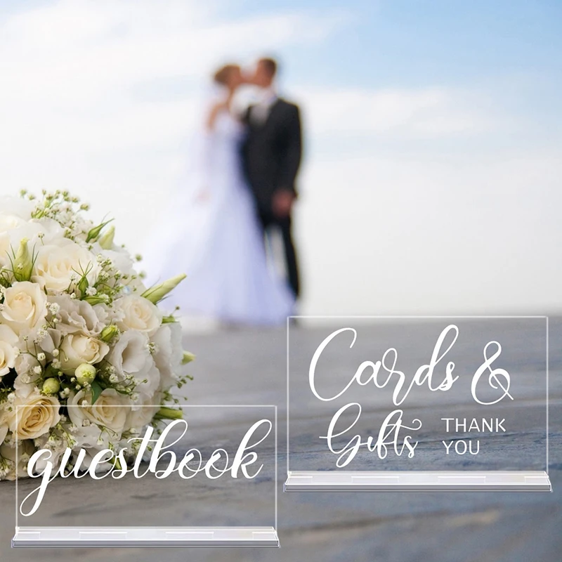 YOMDID 2pcs Rustic Acrylic Wed - Wedding Ceremony Supply recension och pris