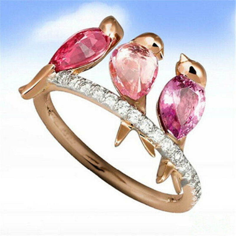 Pink Zircon Cute Bird Women Si - Wedding Qq recension och pris