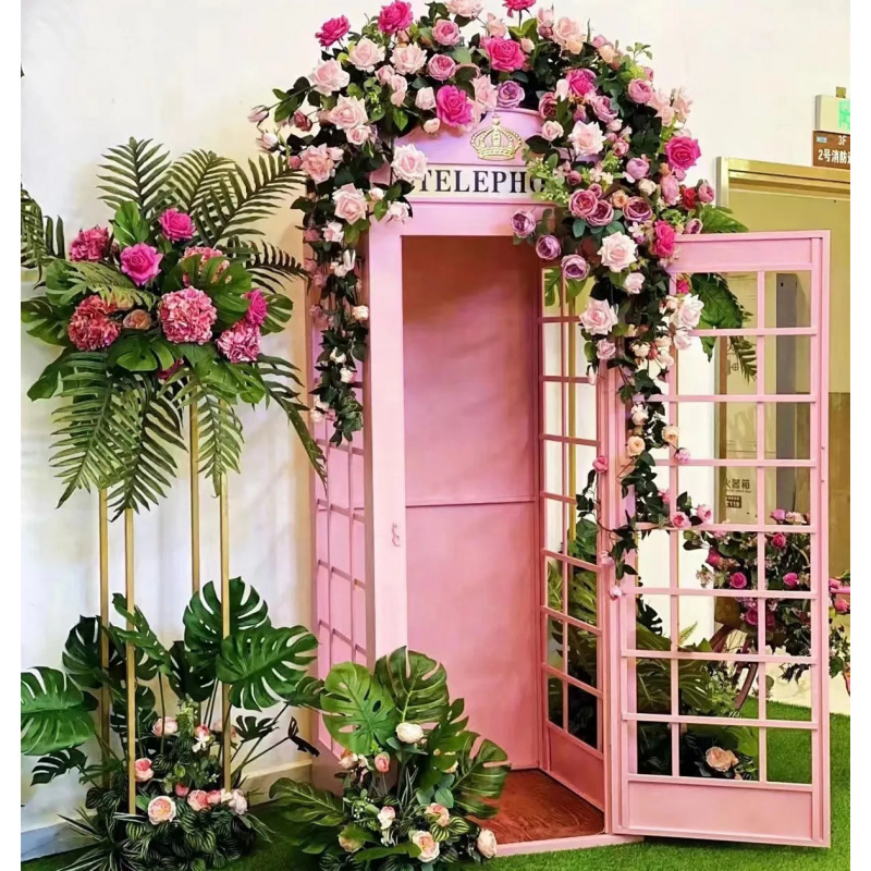 custom.Pink Telephone Booth wi - Photo Booth Prop recension och pris