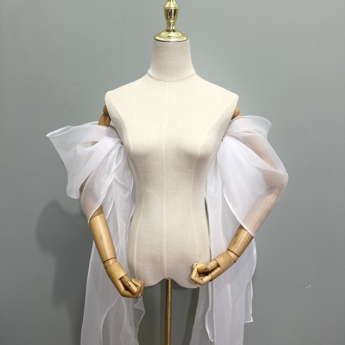 Bridal Sleeve Organza Detachab - Wedding Dress Supply recension och pris