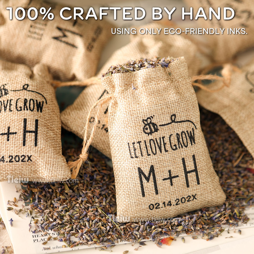 25PCS-Personalized Burlap Wedd - Wedding Supply List recension och pris