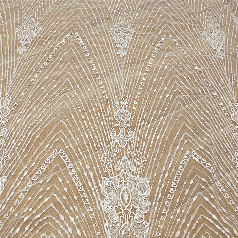 New Striped Lace Embroidery Se - Wedding Dress Supply recension och pris