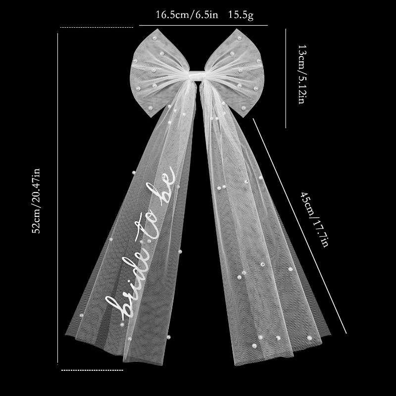 Bride To Be Bow Veil - Bachelo - Wedding Supply List recension och pris