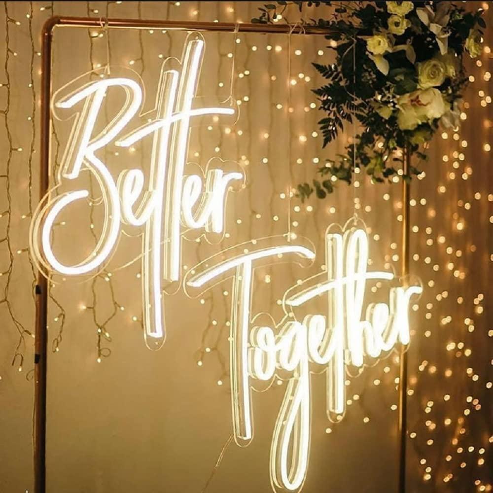 Better Together Neon Sign USB  - Wedding Led recension och pris