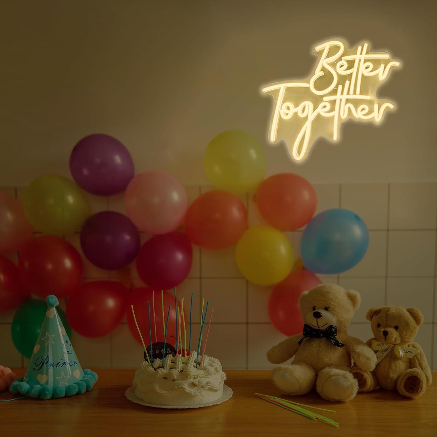 Better Together Neon Sign USB  - Wedding Led recension och pris