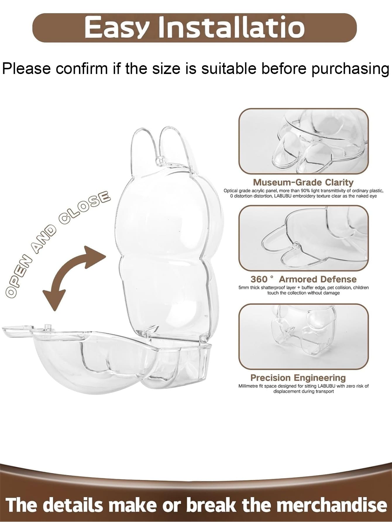 Transparent Pvc Protective Cas - Wedding Yes recension och pris