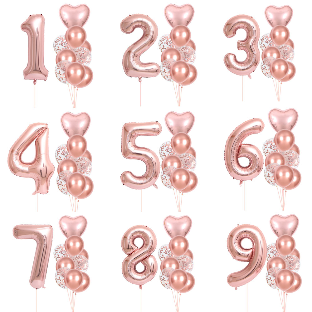 40 Inch 0-9 Rose Gold Number B - Wedding Ceremony Supply recension och pris