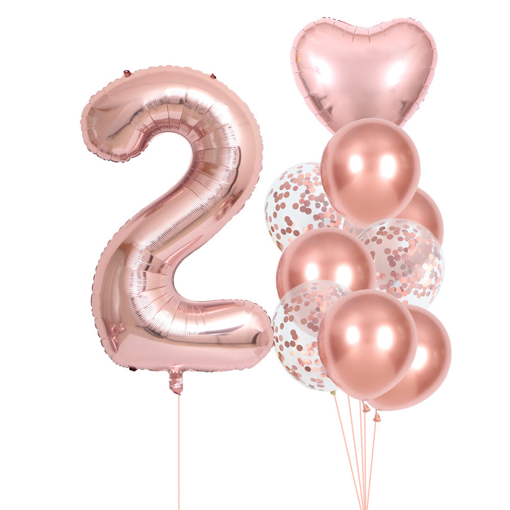 40 Inch 0-9 Rose Gold Number B - Wedding Ceremony Supply recension och pris