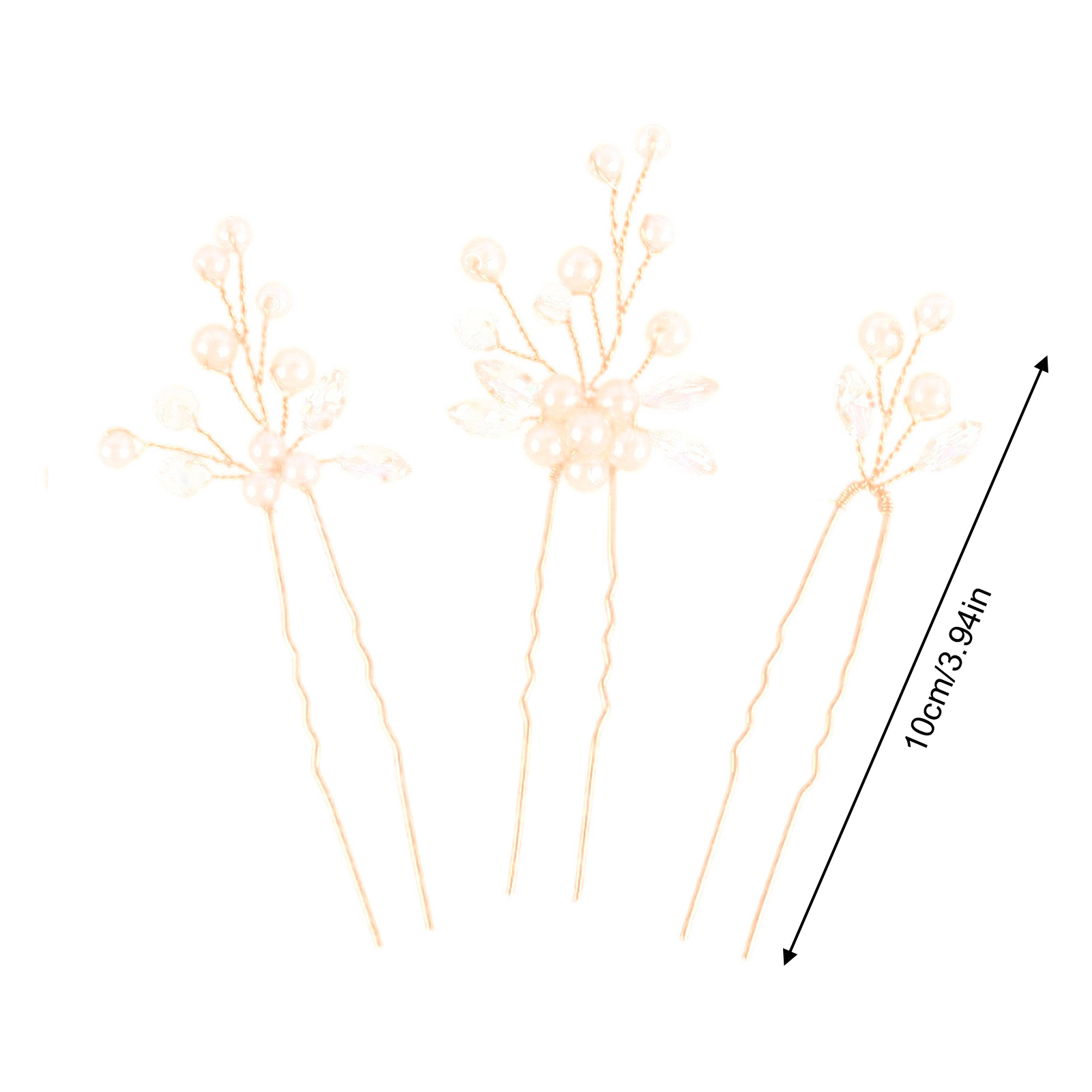 3pcs Bride Hairpin Trendy Hair - Wedding Supply List recension och pris