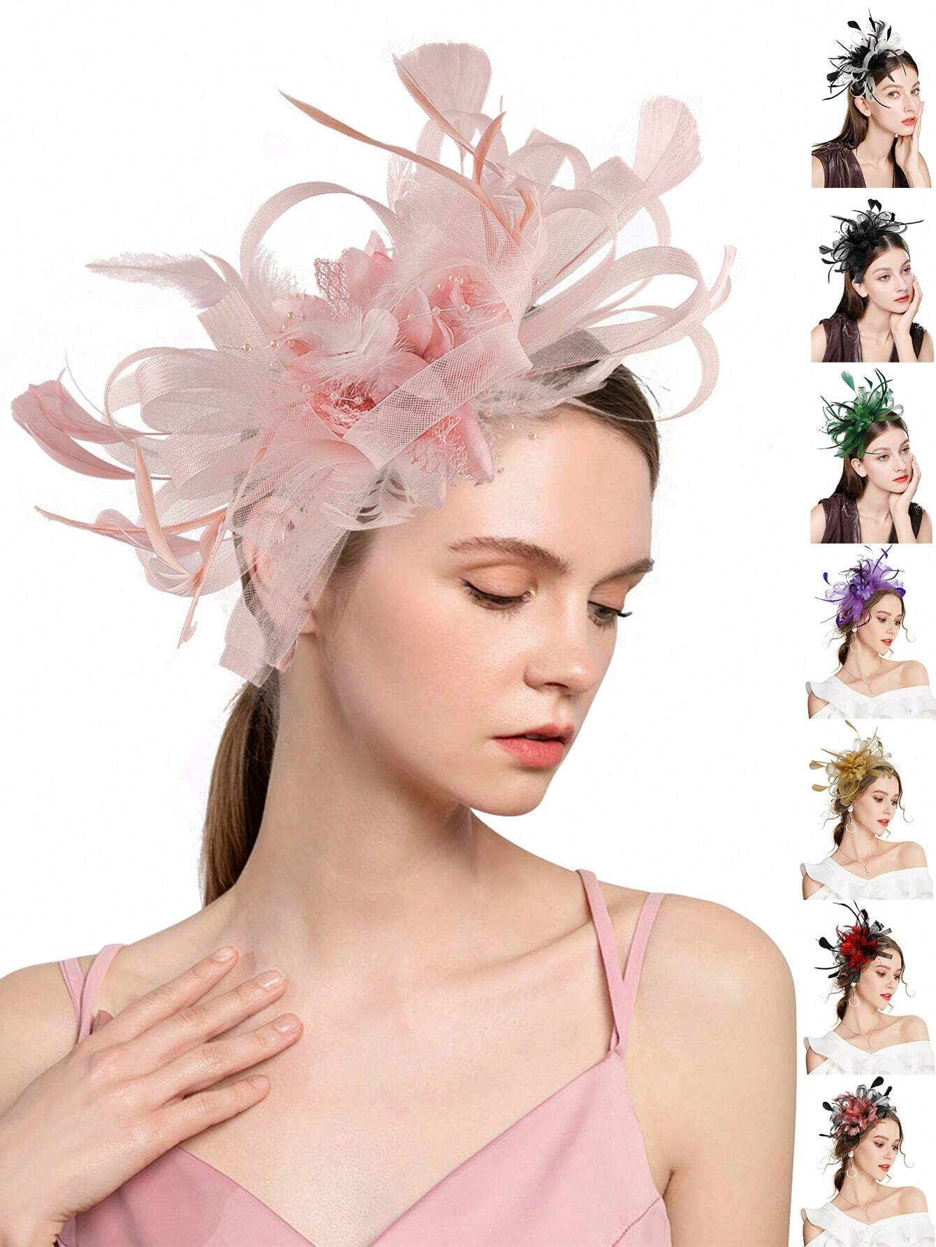 1pc Fascinator Headband With F - Wedding Dress Supply recension och pris
