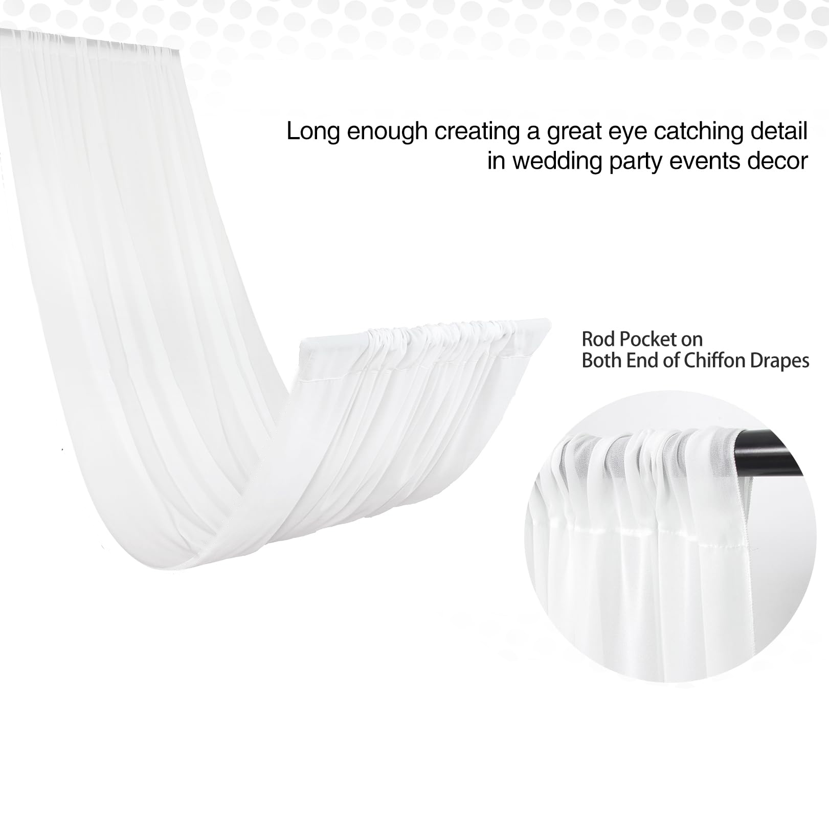 Wedding Arch Ceiling Drape Roo - Wedding Ceremony Supply recension och pris