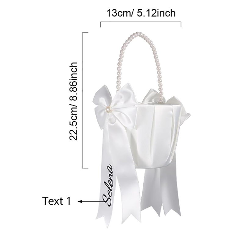 Custom Name Flower Girl Basket - Wedding Ceremony Supply recension och pris