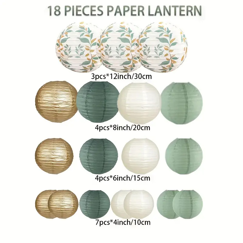 18-Piece Green Series Sage Gol - Wedding Ceremony Supply recension och pris