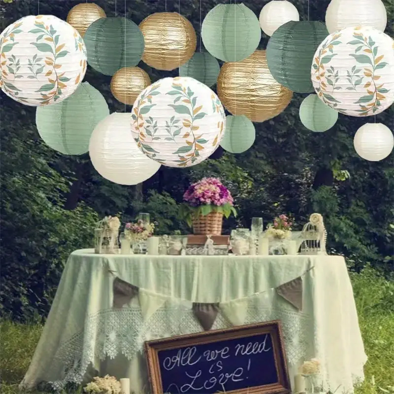 18-Piece Green Series Sage Gol - Wedding Ceremony Supply recension och pris