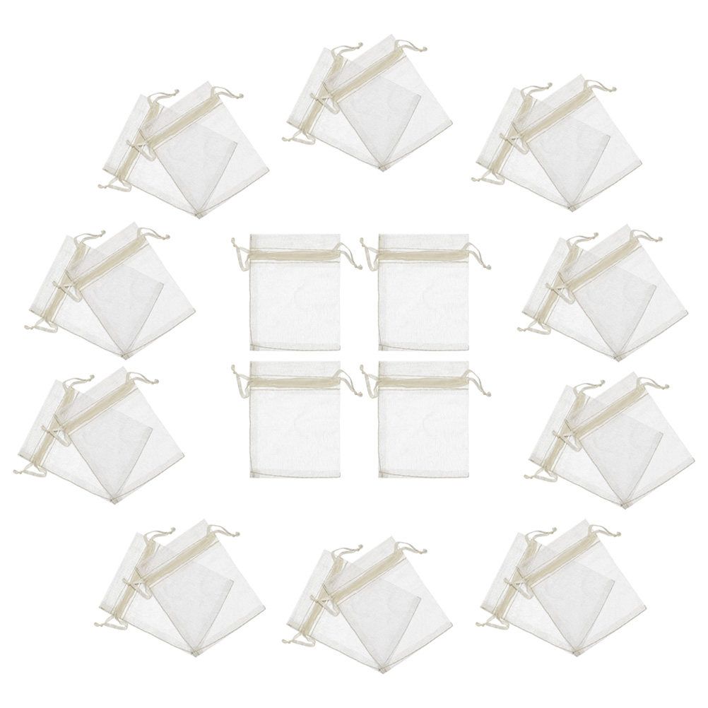 100Pcs Clear Sheer Organza Dra - Wedding Supply In Bulk recension och pris