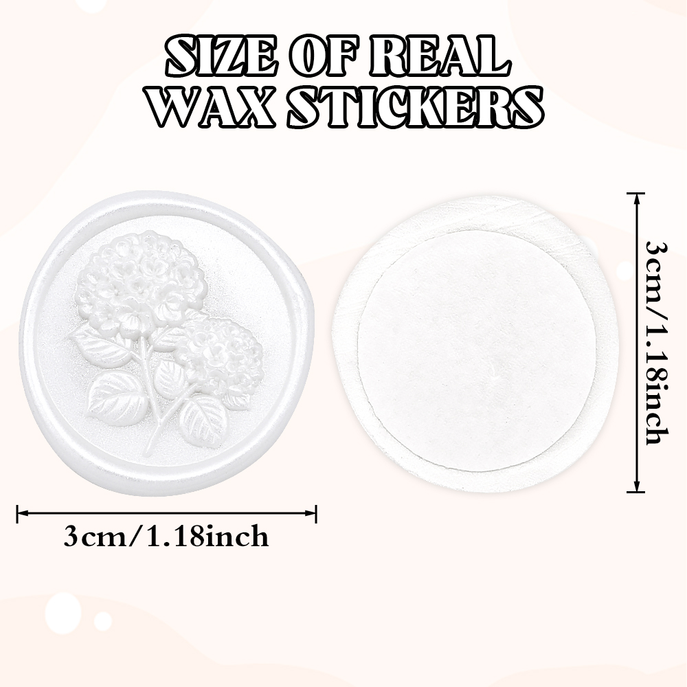 Wax Seal Stickers-3D Hydrangea - Wedding Envelopes recension och pris