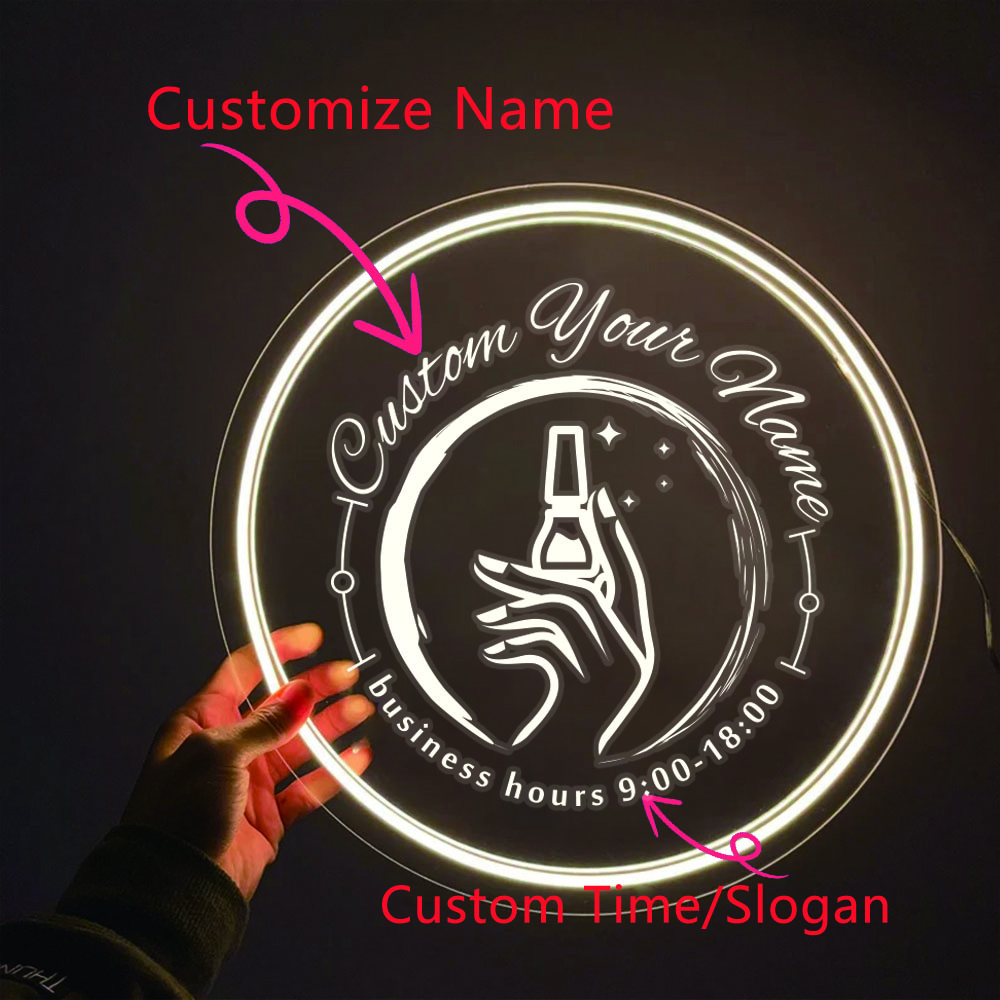 1PC Round Shape Nail Art Theme - Wedding Led recension och pris