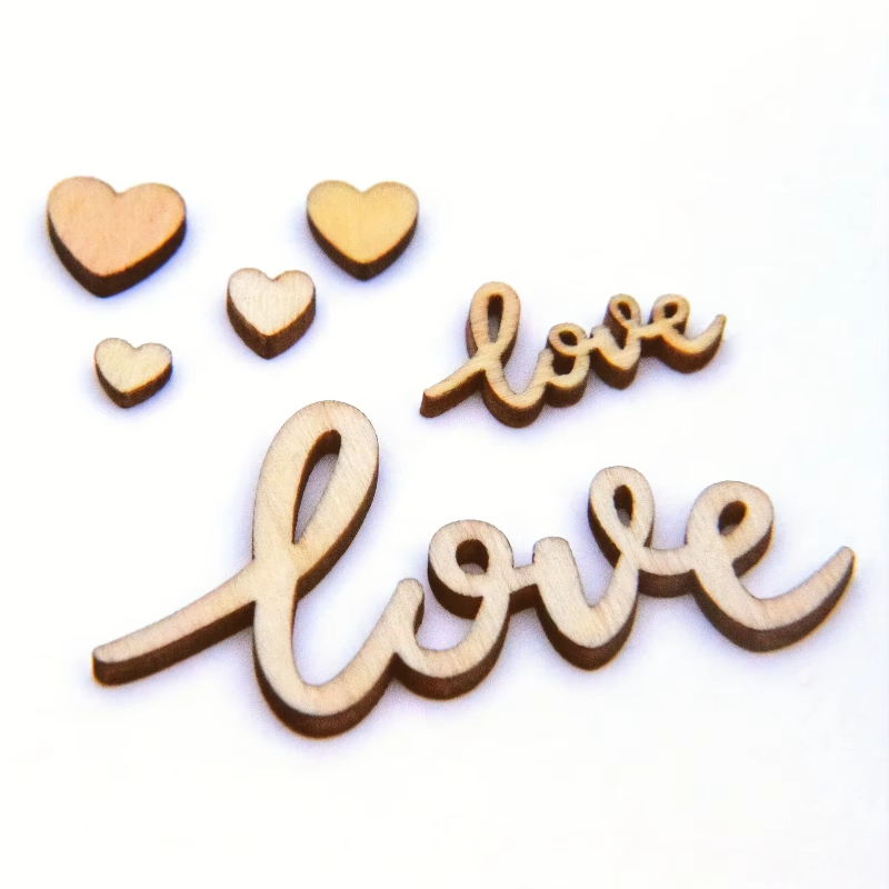 Box Set Of 120pcs Wooden Love  - Wedding Ceremony Supply recension och pris