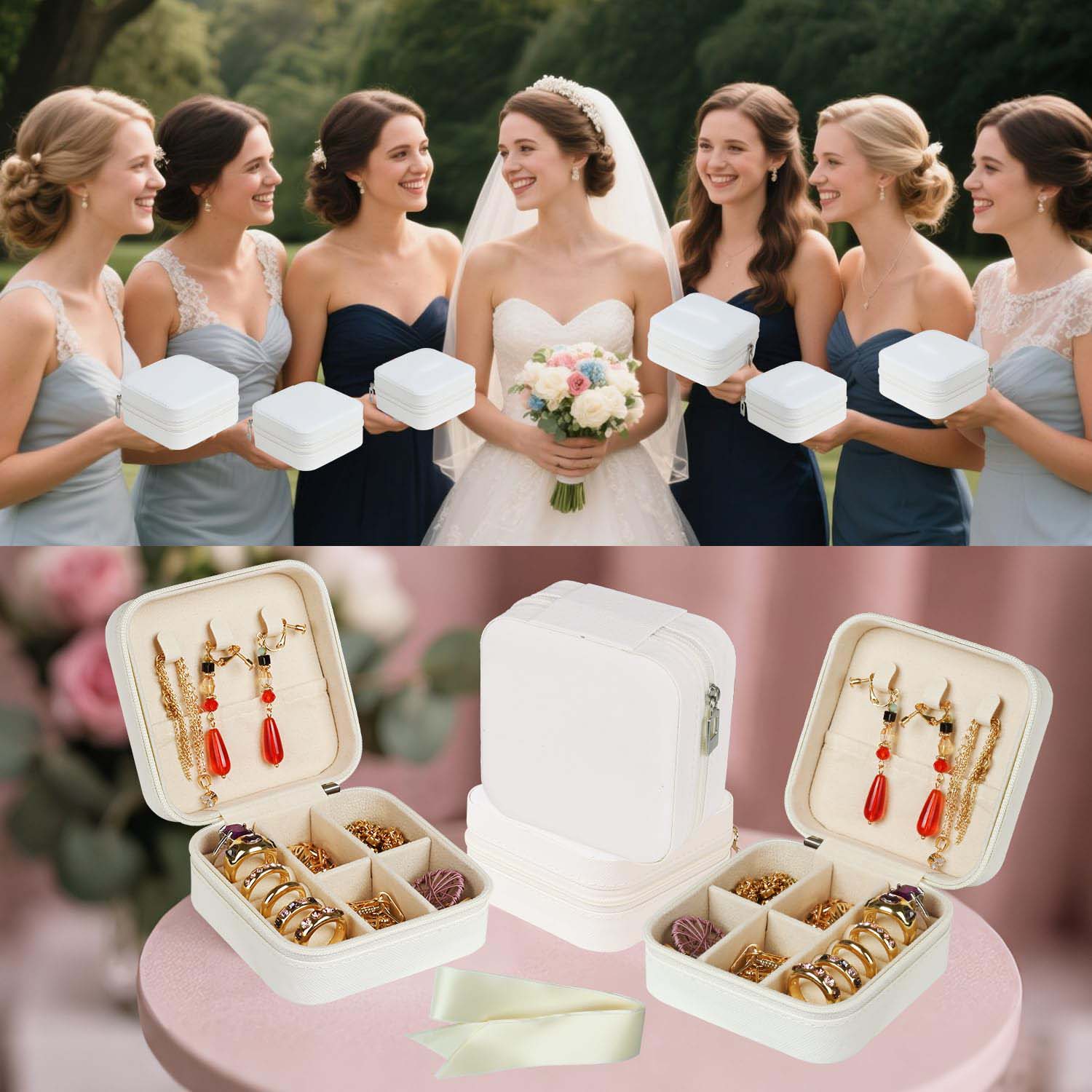 6-50pcs Travel Jewelry Case Br - Wedding Supply List recension och pris