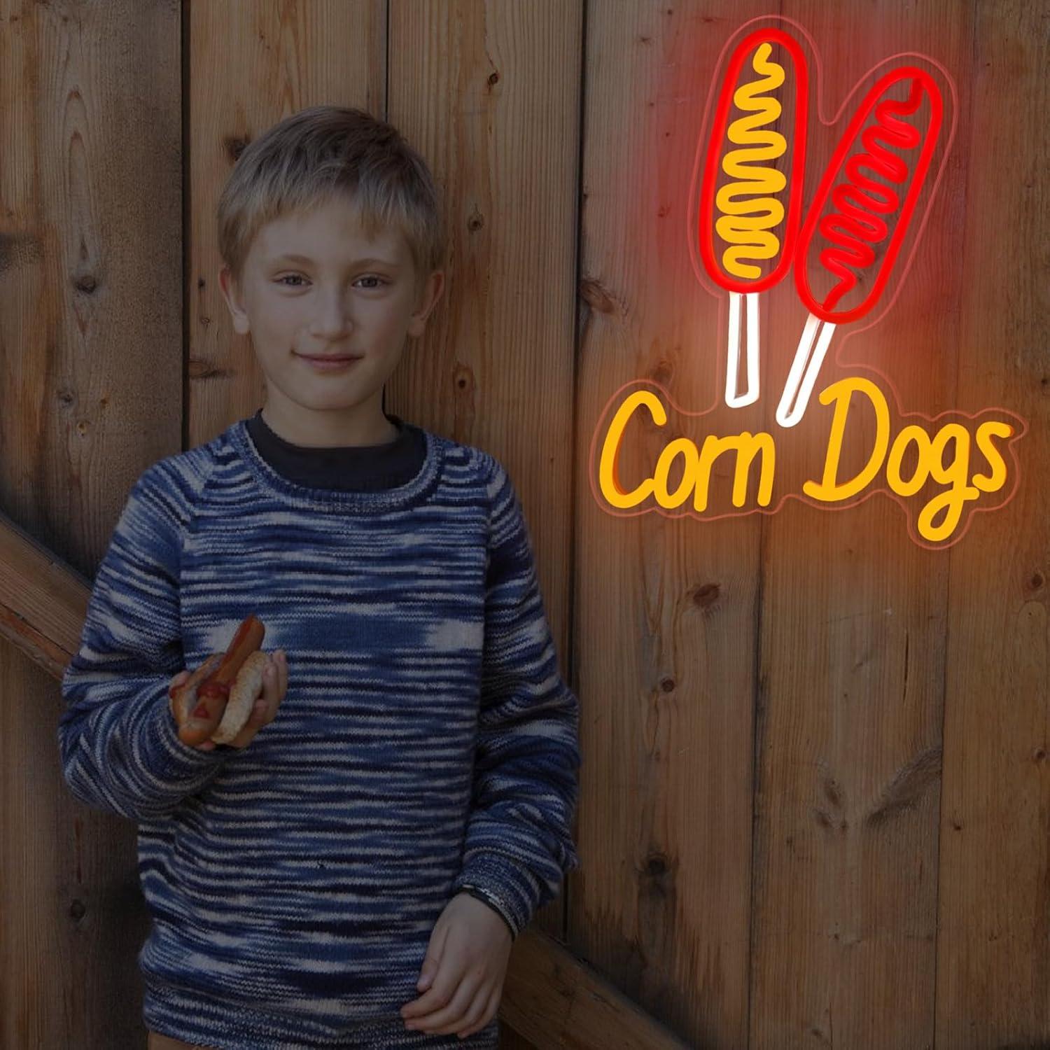 Corn Dog Neon Sign Snack USB D - Wedding Led recension och pris