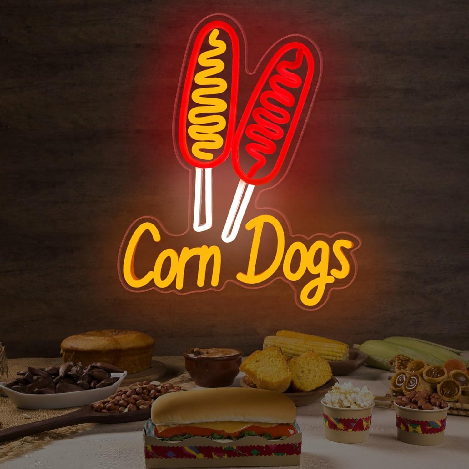 Corn Dog Neon Sign Snack USB D - Wedding Led recension och pris