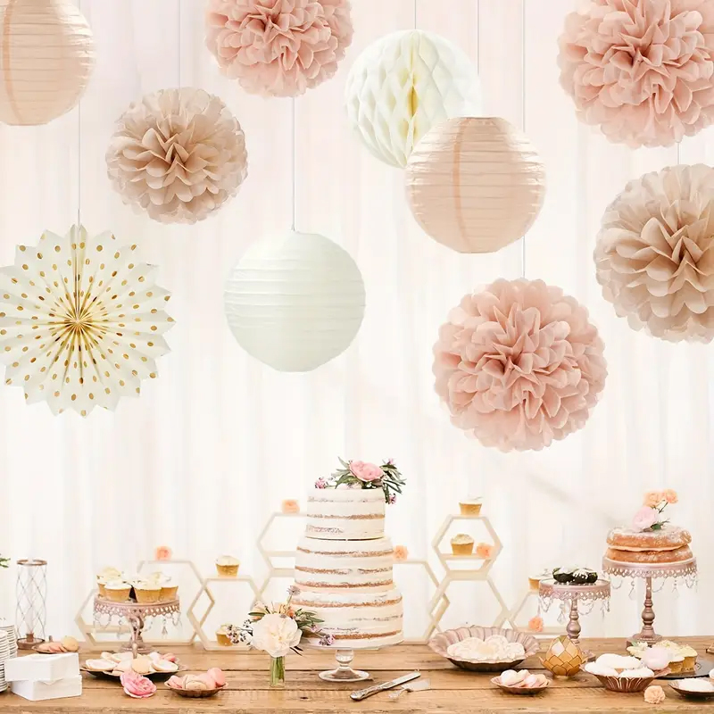 11Pcs Champagne Gold and Beige - Wedding Ceremony Supply recension och pris