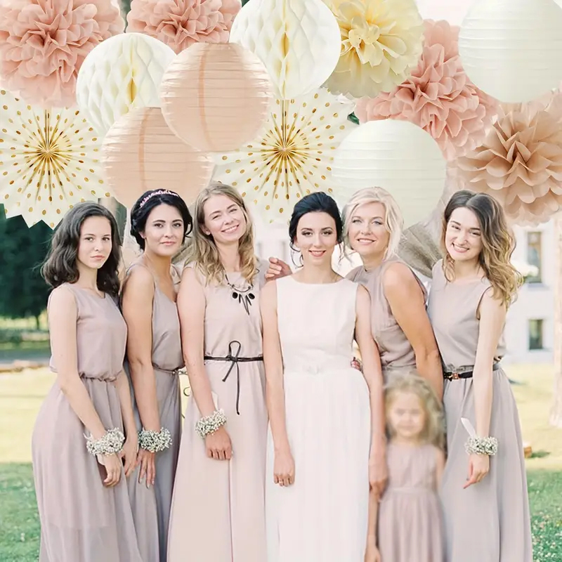 11Pcs Champagne Gold and Beige - Wedding Ceremony Supply recension och pris